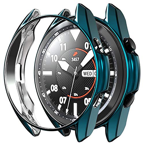 RLTech Hülle für Samsung Galaxy Watch 3 41mm, Ultra Schlank Silicone Schutzhülle Abdeckung Case Cover für Samsung Galaxy Watch 3 41mm (Blau) von RLTech