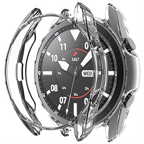 RLTech Hülle für Samsung Galaxy Watch 3 45mm, Ultra Schlank Silicone Schutzhülle Abdeckung Case Cover für Samsung Galaxy Watch 3 45mm, Klar von RLTech