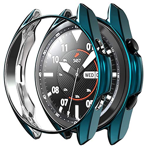 RLTech Hülle für Samsung Galaxy Watch 3 45mm, Ultra Schlank Silicone Schutzhülle Abdeckung Case Cover für Samsung Galaxy Watch 3 45mm (Blau) von RLTech