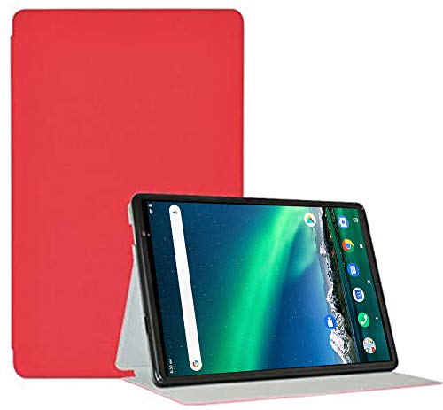 RLTech Hülle für TOSCIDO P101, Ultra Schlank Schutzhülle Etui mit Standfunktion Smart Case Cover für TOSCIDO P101 10 Zoll, Rot von RLTech