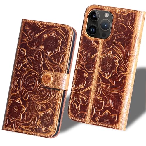 RMAWRAD Ramawrad Geldbörse Fall für iPhone 13 Pro Max Leder 6.7 Im Fall, Leder stoßdämpfende Fall, Flip Open Cover Kartenslo Gefaltet Standfunktiont, Dunkelbraun RMAWRAD Ramawrad Geldbörse Fall für iPhone 13 Pro Max Leder 6.7 Im Fall, Leder stoßdämpfende Fall, Flip Open Cover Kartenslo Gefaltet Standfunktiont, Dunkelbraun von RMAWRAD