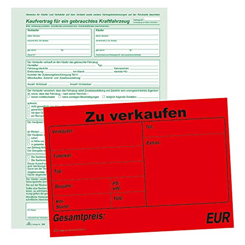 Kaufvertrag universal für gebrauchte Fahrzeuge 4-fach SD 25er Pack von RNK - Verlag
