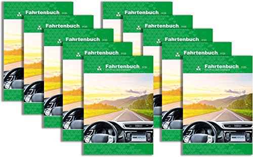 RNK - 3120 Fahrtenbuch PKW, steuerlicher Kilometernachweis, DIN A5, 32 Blatt (10, A5) von RNK - Verlag
