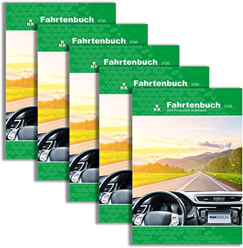 RNK - 3120 Fahrtenbuch PKW, steuerlicher Kilometernachweis, DIN A5, 32 Blatt (5, A5) von RNK - Verlag