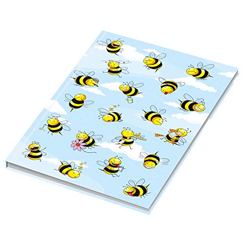 RNK 46492 Notizbuch/Kladde"Crazy Bees", blanko, DIN A5, 96 Blatt, 70 g/qm von RNK - Verlag
