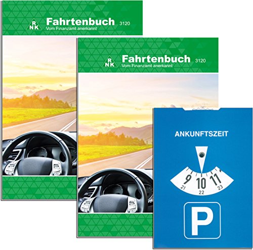 RNK Formularbuch Fahrtenbuch A5 VE=2 Stück + 1 Parkscheibe von RNK - Verlag
