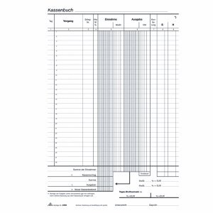RNK Kassenbuch A4 2x40 Blatt selbstdurchschreibend von RNK - Verlag