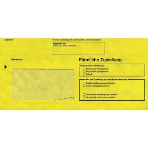 RNK Postzustellung Innerer Umschlag DINlang nassklebend mit Fenster VE=100 Stück von RNK - Verlag