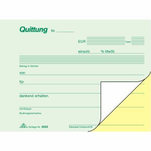 RNK Quittungsblock A6 2x40 Blatt selbstdurchschreibend RNK Quittungsblock A6 2x40 Blatt selbstdurchschreibend von RNK - Verlag