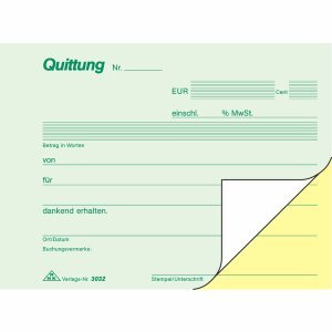 RNK Quittungsblock A6 2x40 Blatt selbstdurchschreibend von RNK - Verlag