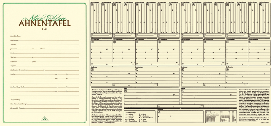 RNK Verlag Ahnentafel , Meine Vorfahren, , DIN A3 von RNK Verlag