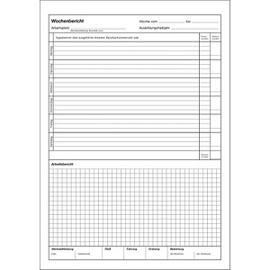 RNK-Verlag Ausbildungsnachweis, wöchentliche/monatliche Eintragungen Formularbuch 5051 von RNK-Verlag