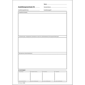 RNK-Verlag Ausbildungsnachweis, wöchentliche/monatliche Eintragungen Formularbuch 5084 RNK-Verlag Ausbildungsnachweis, wöchentliche/monatliche Eintragungen Formularbuch 5084 von RNK-Verlag