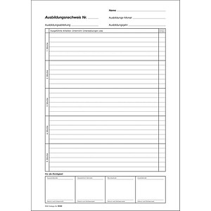 RNK-Verlag Ausbildungsnachweis, wöchentliche/monatliche Eintragungen Formularbuch 5086 RNK-Verlag Ausbildungsnachweis, wöchentliche/monatliche Eintragungen Formularbuch 5086 von RNK-Verlag