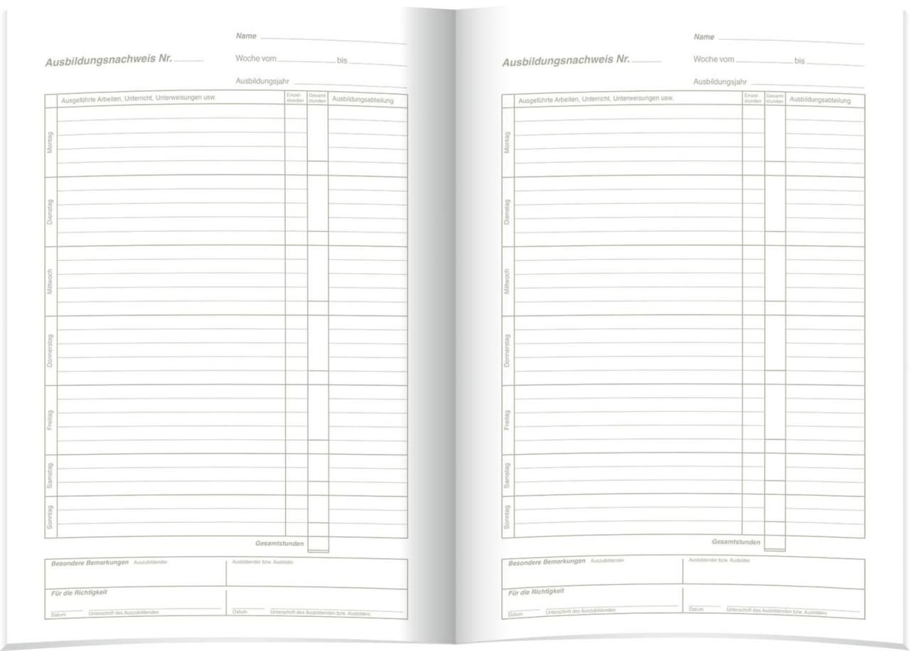 RNK-Verlag Formularbuch Ausbildungsnachweis, tägliche Eintragungen DIN A4 56 ... RNK-Verlag Formularbuch Ausbildungsnachweis, tägliche Eintragungen DIN A4 56 ... von RNK-Verlag