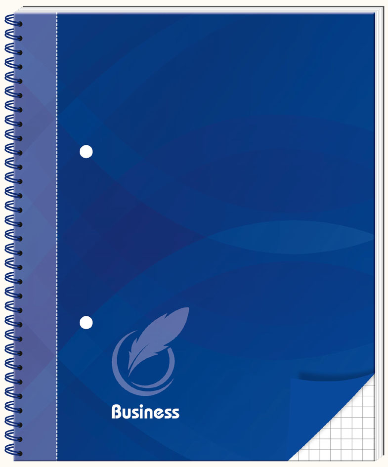 RNK Verlag Spiralbuch , Business blau, , DIN A5, kariert von RNK Verlag