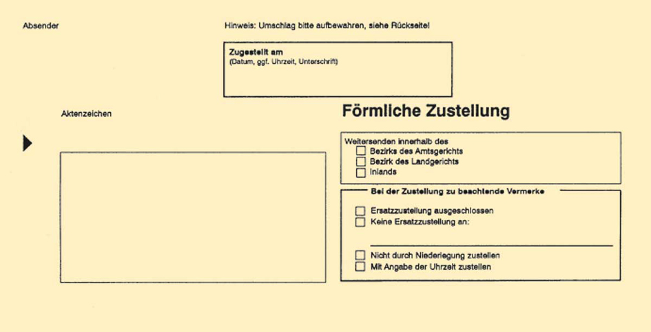 RNK Verlag Zustellungsumschlag, DIN lang, ohne Fenster, gelb von RNK Verlag