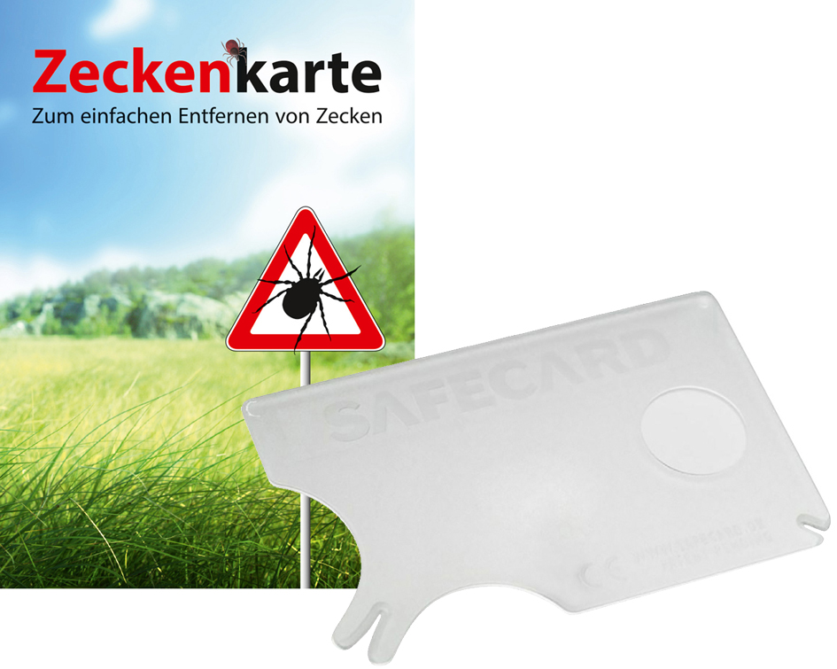 RNK Zeckenkarte , Safecard, mit Lupe, 85 x 54 mm RNK Zeckenkarte , Safecard, mit Lupe, 85 x 54 mm von RNK Verlag