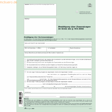 10 x RNK Spendenbescheinigung Zuwendungsbestätigung Sach-Zuwendung A4 10 x RNK Spendenbescheinigung Zuwendungsbestätigung Sach-Zuwendung A4 von RNK