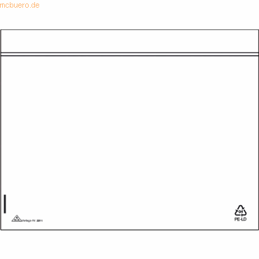 100 x RNK Begleitpapiertasche C5 ohne Aufdruck von RNK