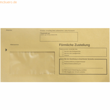 RNK Postzustellung Innerer Umschlag DINlang nassklebend mit Fenster RNK Postzustellung Innerer Umschlag DINlang nassklebend mit Fenster von RNK
