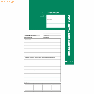 RNK Ausbildungsnachweis A4 Heft 28 Blatt RNK Ausbildungsnachweis A4 Heft 28 Blatt von RNK