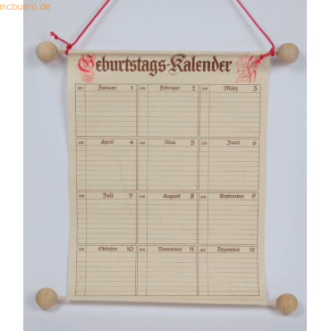 RNK Geburtstags-Kalender Maße (BxH): 230x300mm von RNK