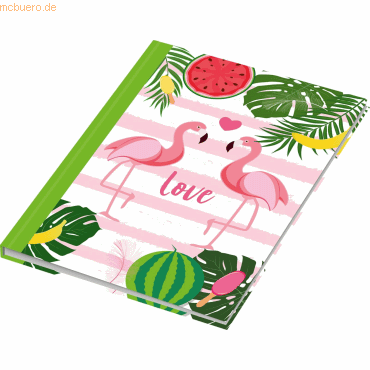 RNK Notizbuch A5 Flamingo grün dotted 96 Blatt RNK Notizbuch A5 Flamingo grün dotted 96 Blatt von RNK