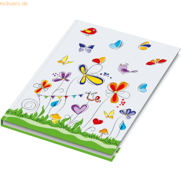 RNK Notizbuch Schmetterlinge A4 liniert 96 Blatt RNK Notizbuch Schmetterlinge A4 liniert 96 Blatt von RNK