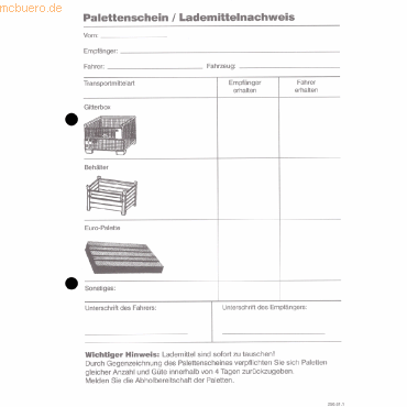 RNK Palettenkontrollschein A5 4-teilig selbstdurchschreibend 25 Satz RNK Palettenkontrollschein A5 4-teilig selbstdurchschreibend 25 Satz von RNK