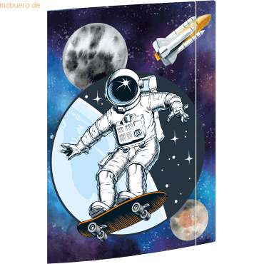 RNK Sammelmappe A4 -Skatonaut- Karton 350 g/qm von RNK