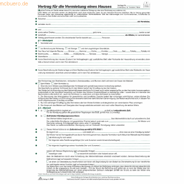 RNK Vertrag für die Vermietung eines Hauses 8 Seiten VE=10 Stück RNK Vertrag für die Vermietung eines Hauses 8 Seiten VE=10 Stück von RNK
