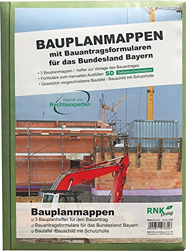 RNKVERLAG 2763 - Bauvorlagenmappe für das Bundesland Bayern Maße (BxH) 280 x 400 mm, 1 Stück von RNKVERLAG