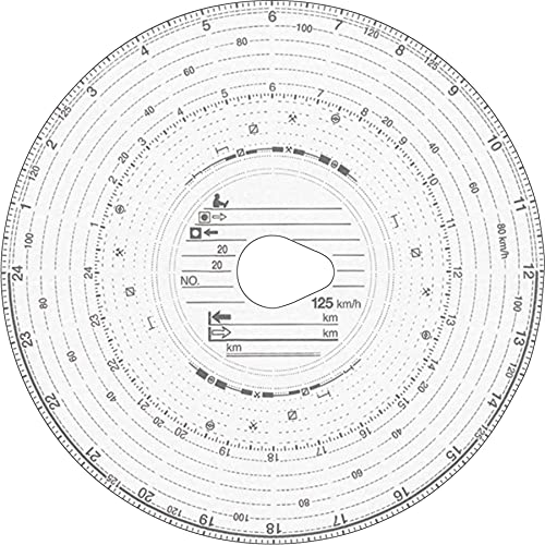 RNKVERLAG 3100 - Original HAUG Diagrammscheiben 125 100 (125 km/h Kombi), 1 Packung à 100 Stück von RNKVERLAG