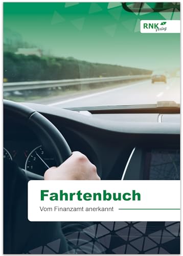 RNKVERLAG 3120 - Fahrtenbuch PKW in DIN A5 mit Tipps und Hinweisen, für Hybrid- und Elektrofahrzeuge geeignet, vom Finanzamt anerkannt, 1 Stück von RNKVERLAG