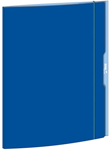 RNKVERLAG 45335 - Sammelmappe blau, 310 x 440 mm, DIN A3, mit Gummizugverschluss, 1 Stück von RNKVERLAG