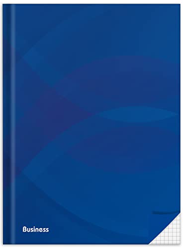 RNKVERLAG 46468 - Notizbuch „Business blau“ in DIN A5 kariert, mit 96 Blatt 70 g/m², 1 Stück von RNKVERLAG