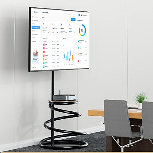 Drehbarer TV-Bodenständer für 37-75-Zoll-Fernseher, spiralförmige Kunstform, höhenverstellbare TV-Ständerhalterung, VESA 600 x 400 mm, hält bis zu 55 kg Drehbarer TV-Bodenständer für 37-75-Zoll-Fernseher, spiralförmige Kunstform, höhenverstellbare TV-Ständerhalterung, VESA 600 x 400 mm, hält bis zu 55 kg von RNNYWDRQ