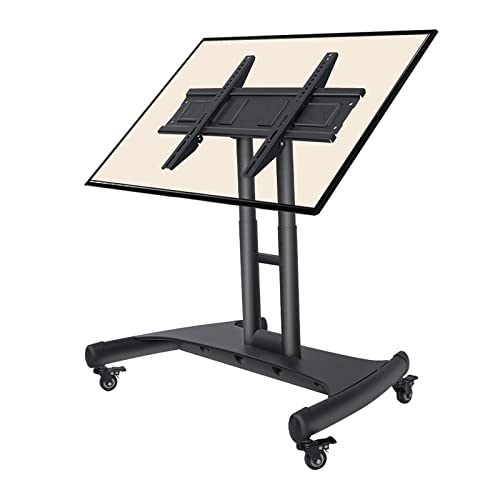 Mobiler/rollbarer TV-Halterungsständer, Monitorwagen mit niedriger Höhe für 32-70-Zoll-Fernseher, höhenverstellbar, 90° Einstellbarer Betrachtungswinkel Mobiler/rollbarer TV-Halterungsständer, Monitorwagen mit niedriger Höhe für 32-70-Zoll-Fernseher, höhenverstellbar, 90° Einstellbarer Betrachtungswinkel von RNNYWDRQ