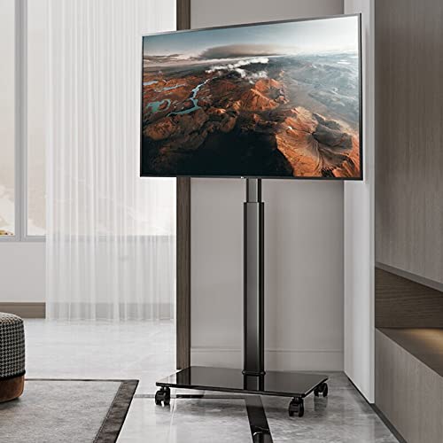 Mobiler/rollbarer TV-Wagen mit Rädern für 32-55-Zoll-Fernseher, tragbarer Boden-TV-Ständer trägt bis zu 40 kg/88 Pfund, max. VESA 400 x 400 mm Mobiler/rollbarer TV-Wagen mit Rädern für 32-55-Zoll-Fernseher, tragbarer Boden-TV-Ständer trägt bis zu 40 kg/88 Pfund, max. VESA 400 x 400 mm von RNNYWDRQ
