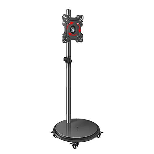 Mobiler TV-Ständer mit Rädern, horizontaler und vertikaler Bildschirmdrehung, rollender TV-Wagen, für 24- bis 55-Zoll-Bildschirme, bis zu 30 kg Mobiler TV-Ständer mit Rädern, horizontaler und vertikaler Bildschirmdrehung, rollender TV-Wagen, für 24- bis 55-Zoll-Bildschirme, bis zu 30 kg von RNNYWDRQ