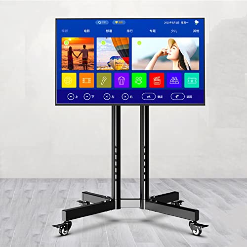 Mobiler TV-Wagen auf Rädern für 32 bis 75 Zoll LED-Flachbildschirme, höhenverstellbarer rollender TV-Bodenständer, tragbarer mobiler TV-Wagen-Präsentationsständer Mobiler TV-Wagen auf Rädern für 32 bis 75 Zoll LED-Flachbildschirme, höhenverstellbarer rollender TV-Bodenständer, tragbarer mobiler TV-Wagen-Präsentationsständer von RNNYWDRQ