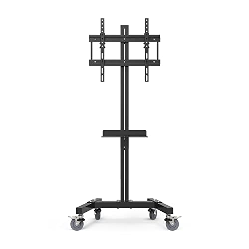 Mobiler TV-Wagen für 40- bis 60-Zoll-Bildschirme, höhenverstellbarer, rollender Bodenständer mit Rädern als beweglicher tragbarer TV-Ständer Mobiler TV-Wagen für 40- bis 60-Zoll-Bildschirme, höhenverstellbarer, rollender Bodenständer mit Rädern als beweglicher tragbarer TV-Ständer von RNNYWDRQ