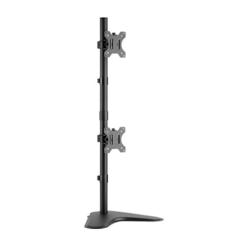 Monitorhalterung, Dual-Monitorarm, passend für Zwei VESA 75 x 75 und 100 x 100 mm, höhenverstellbare Monitorständerhalterung, passend für 13–32 Zoll große Computerbildschirme Monitorhalterung, Dual-Monitorarm, passend für Zwei VESA 75 x 75 und 100 x 100 mm, höhenverstellbare Monitorständerhalterung, passend für 13–32 Zoll große Computerbildschirme von RNNYWDRQ