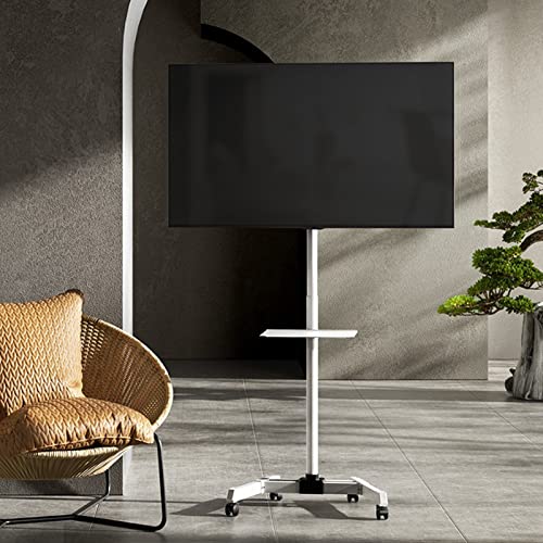 Rollbarer/mobiler TV-Wagen für 23-60-Zoll-Fernseher, höhenverstellbarer tragbarer Boden-TV-Ständer mit Medienablage, trägt bis zu 35 kg Rollbarer/mobiler TV-Wagen für 23-60-Zoll-Fernseher, höhenverstellbarer tragbarer Boden-TV-Ständer mit Medienablage, trägt bis zu 35 kg von RNNYWDRQ