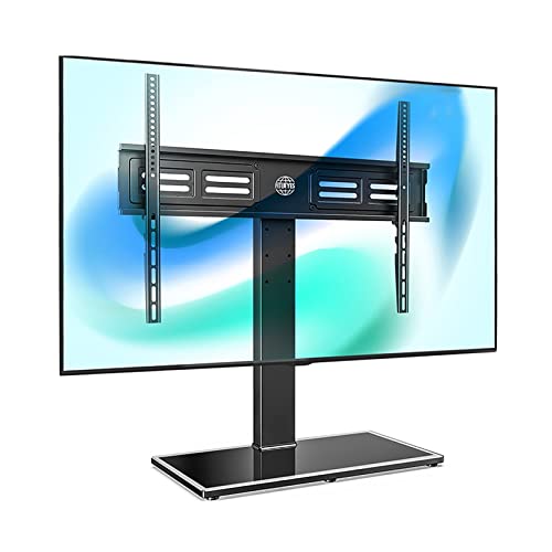 Tisch-TV-Ständer, Tisch-TV-Basis mit Höhenverstellung, passend für die meisten 50-80-Zoll-LCD-LED-Flachbildfernseher, robuste Basis aus gehärtetem Glas Tisch-TV-Ständer, Tisch-TV-Basis mit Höhenverstellung, passend für die meisten 50-80-Zoll-LCD-LED-Flachbildfernseher, robuste Basis aus gehärtetem Glas von RNNYWDRQ