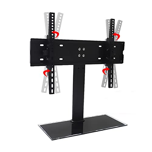 Tisch-TV-Ständer, höhenverstellbar, neigbarer Tisch-TV-Sockel, robuste Basis aus gehärtetem Glas, für 32 bis 55 Zoll Fernseher, max. VESA 600 x 400 mm Tisch-TV-Ständer, höhenverstellbar, neigbarer Tisch-TV-Sockel, robuste Basis aus gehärtetem Glas, für 32 bis 55 Zoll Fernseher, max. VESA 600 x 400 mm von RNNYWDRQ