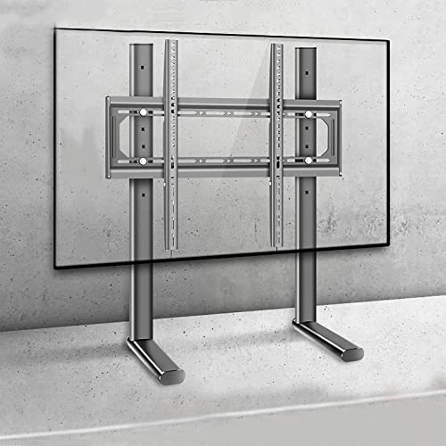 Tisch-TV-Ständer, höhenverstellbarer Tisch-TV-Sockel, passend für 42–85-Zoll-Fernseher, rutschfestes Design an der Unterseite, max. VESA 600 x 500 mm (Größe: 1305 mm) von RNNYWDRQ