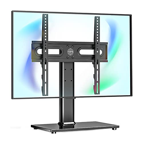 Tisch-TV-Ständer, höhenverstellbarer Tisch-TV-Sockel mit Kabelführung aus gehärtetem Glas, passend für 45-65-Zoll-LED-Bildschirme Tisch-TV-Ständer, höhenverstellbarer Tisch-TV-Sockel mit Kabelführung aus gehärtetem Glas, passend für 45-65-Zoll-LED-Bildschirme von RNNYWDRQ