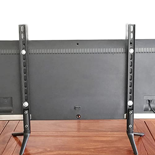 Universal-Tisch-TV-Ständer für 22-43/32-55/42-65-Zoll-Bildschirme, höhenverstellbarer Beinständer, hält bis zu 45 kg, Schwarz (Größe: 47 cm) von RNNYWDRQ